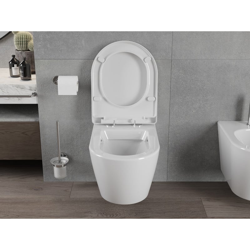 Mexen Rico Cuvette WC avec abattant à descente lente, rigide, blanc brillant - 30478000