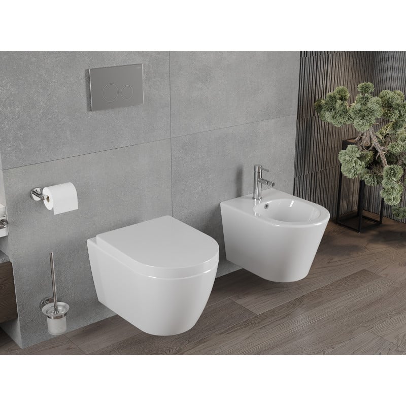 Mexen Rico Cuvette WC avec abattant à descente lente, rigide, blanc brillant - 30478000