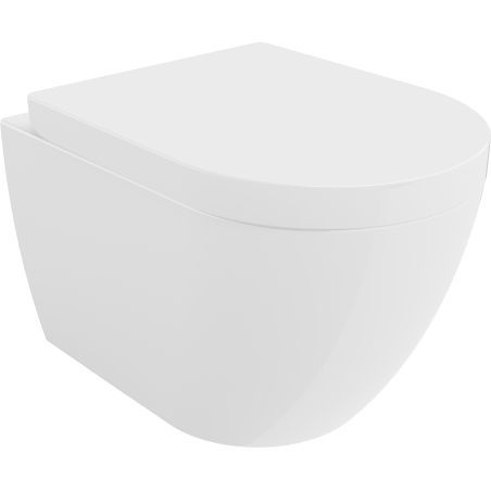 Mexen Lena bol de toilette dur Rimless siège à fermeture lente, Blanc - 30298000