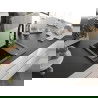 Mexen Enzo évier en granit 1 bac avec égouttoir et robinet de cuisine Savita, noir/métallisé argent - 6506-73-672601-70