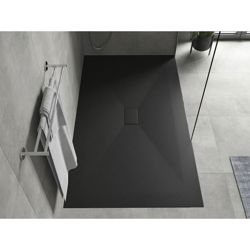 Mexen Hugo receveur de douche rectangulaire SMC 200 x 100 cm, noir - 42701020