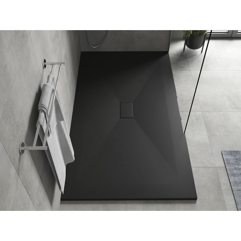Mexen Hugo receveur de douche rectangulaire SMC 180 x 100 cm, noir - 42701018