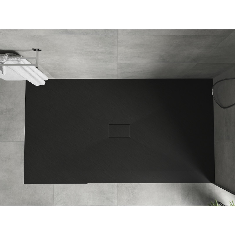 Mexen Hugo receveur de douche rectangulaire SMC 160 x 100 cm, noir - 42701016