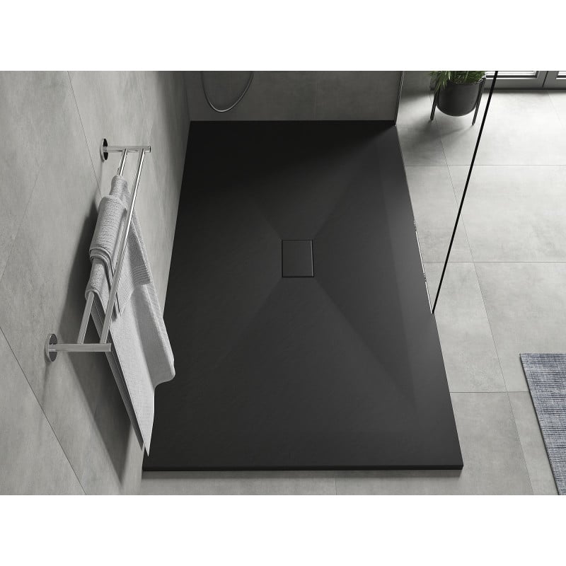 Mexen Hugo receveur de douche rectangulaire SMC 150 x 100 cm, noir - 42701015