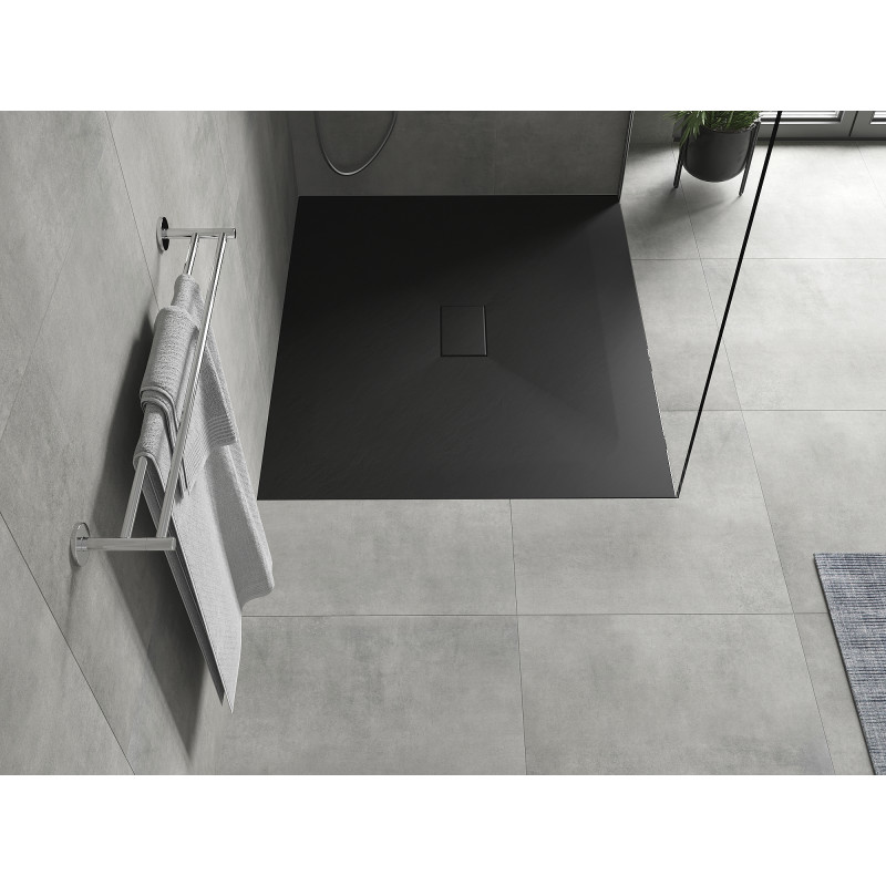 Mexen Hugo receveur de douche rectangulaire SMC 120 x 100 cm, noir - 42701012