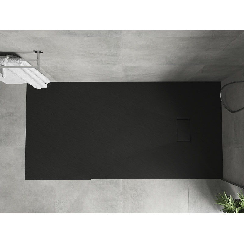 Mexen Hugo receveur de douche rectangulaire SMC 180 x 80 cm, noir - 42708018