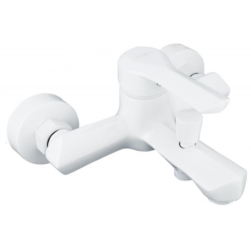 Mexen Sabre robinet de baignoire, blanc - 72130-20