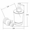 Mexen Estela distributeur de savon, Or rose - 7011540-60