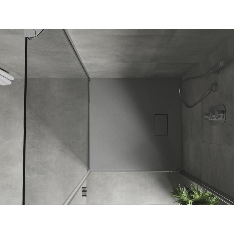 Mexen Hugo receveur de douche carré SMC 80 x 80 cm, gris - 42618080