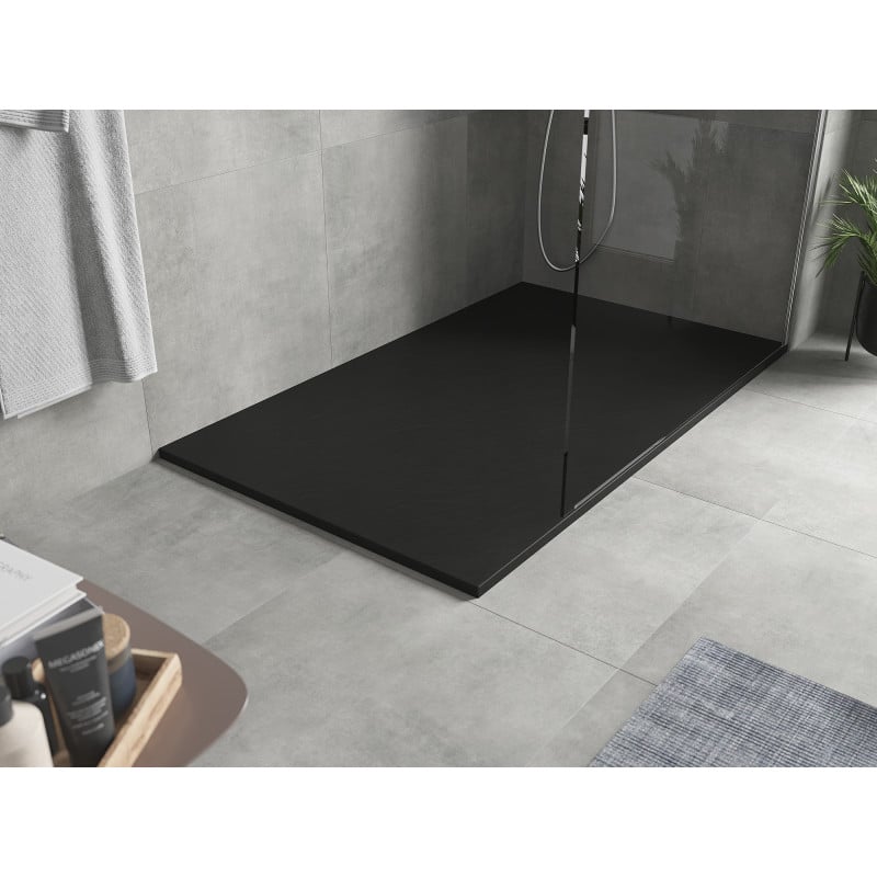 Mexen Hugo receveur de douche rectangulaire SMC 160 x 80 cm, noir - 42708016