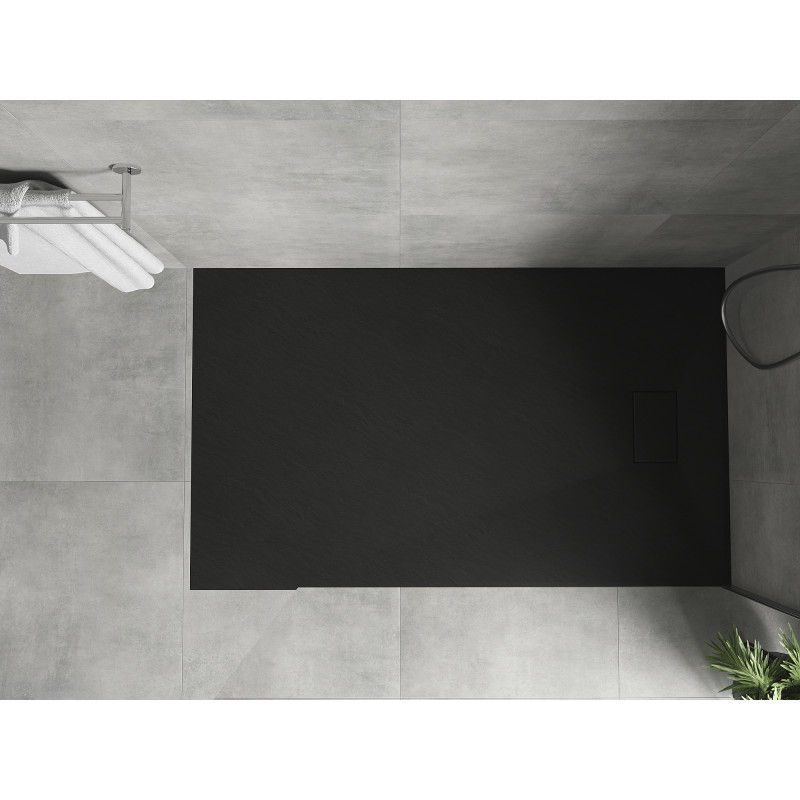 Mexen Hugo receveur de douche rectangulaire SMC 160 x 80 cm, noir - 42708016