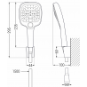 Mexen R-17 ensemble de douche fixe, chrome/blanc - 785175052-02