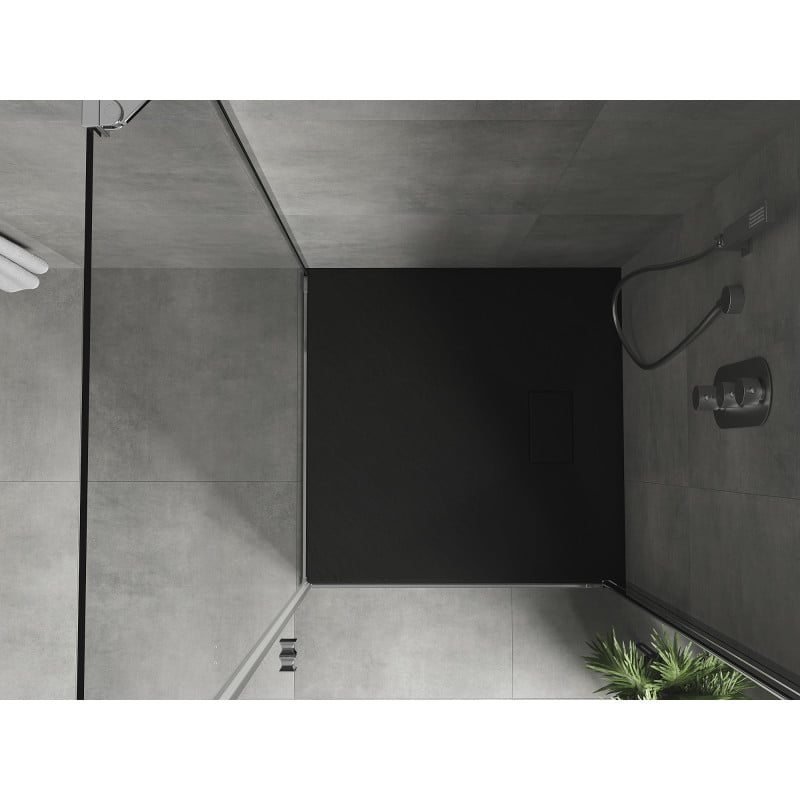 Mexen Hugo receveur de douche carré SMC 80 x 80 cm, noir - 42708080