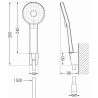Mexen R-40 ensemble de douche à point fixe, or rose - 785405052-60