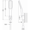 Mexen R-49 ensemble de douche à point, blanc/doré - 785495052-25