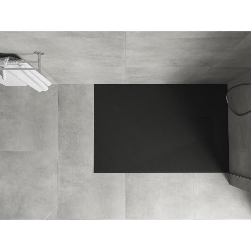 Mexen Hugo receveur de douche rectangulaire SMC 100 x 80 cm, noir - 42708010