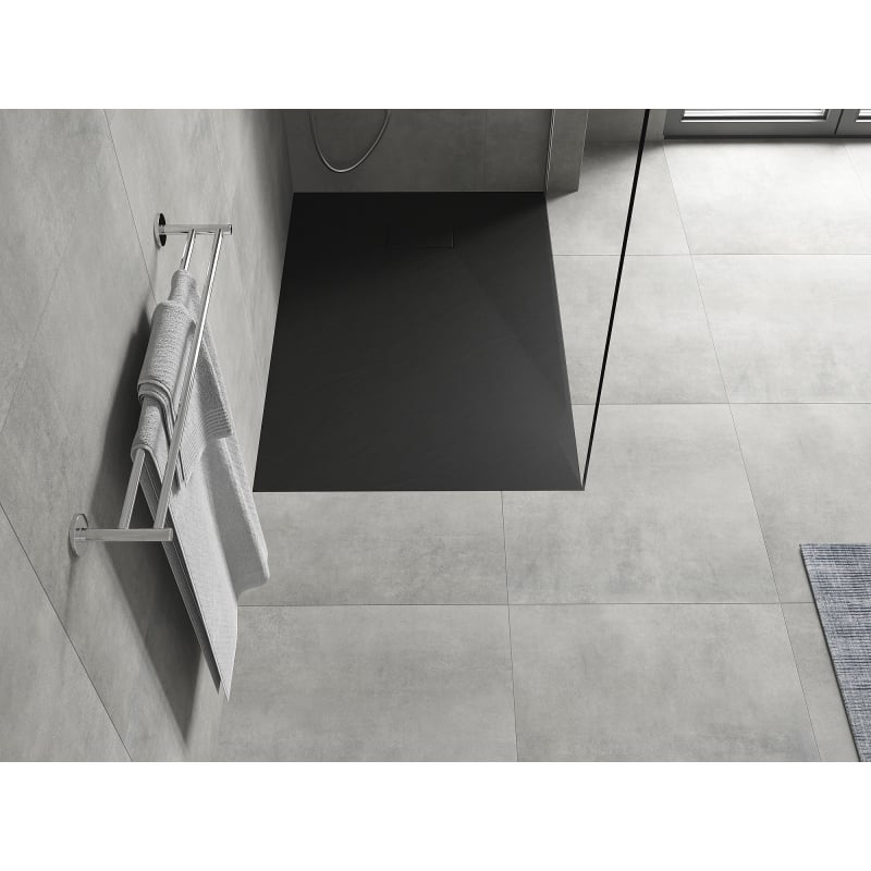 Mexen Hugo receveur de douche rectangulaire SMC 100 x 80 cm, noir - 42708010