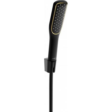 Mexen R-49 ensemble de douche fixé, noir/doré - 785495052-75