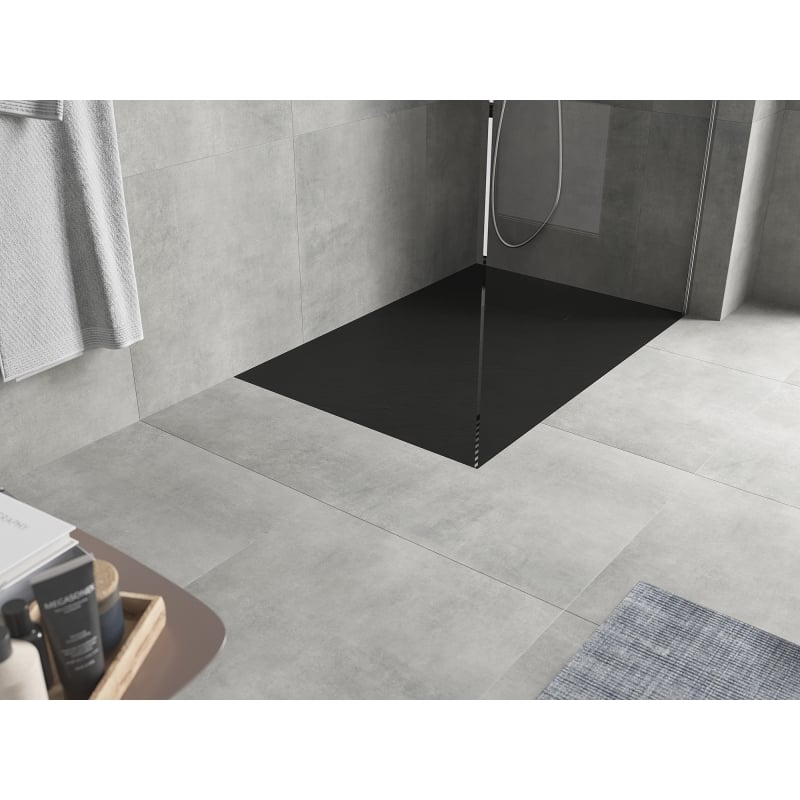 Mexen Hugo receveur de douche rectangulaire SMC 100 x 80 cm, noir - 42708010