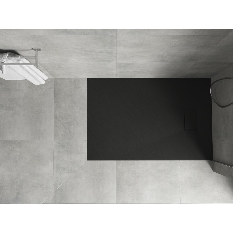 Mexen Hugo receveur de douche rectangulaire SMC 130 x 70 cm, noir - 42707013