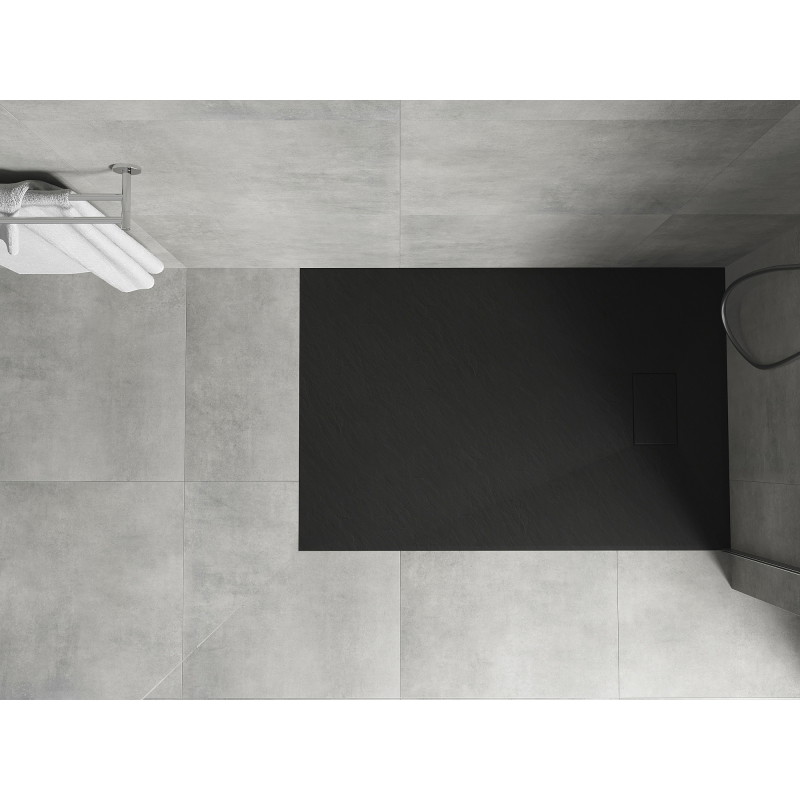 Mexen Hugo receveur de douche rectangulaire SMC 110 x 70 cm, noir - 42707011