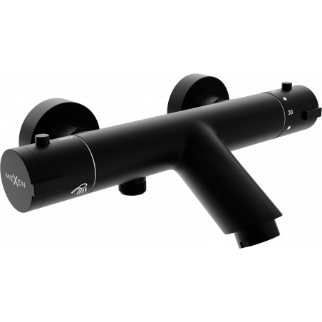 Mexen Kai robinet de baignoire thermostatique, noir - 77300-70