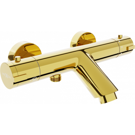 Mexen Kai robinet de baignoire thermostatique, or - 77300-50