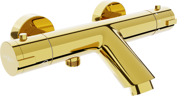 Mexen Kai robinet de baignoire thermostatique, doré - 77300-50