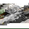 Mexen Mario évier en granit à 2 cuves avec robinet mélangeur Carla, Noir/ Argent métallique - 6504-73-670700-00