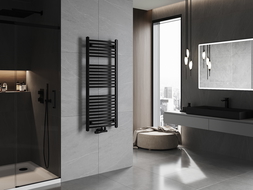 Grzejnik de salle de bain Mexen Ares 1200 x 500 mm, 531 W, noir - W102-1200-500-00-70