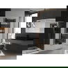 Radiateur de salle de bains Mexen Ares 1500 x 600 mm, 733 W, noir - W102-1500-600-00-70