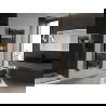 Radiateur de salle de bains Mexen Ares 1500 x 600 mm, 733 W, noir - W102-1500-600-00-70
