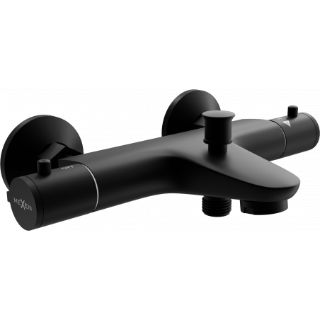 Mexen Nox mitigeur thermostatique de baignoire, noir - 77350-70