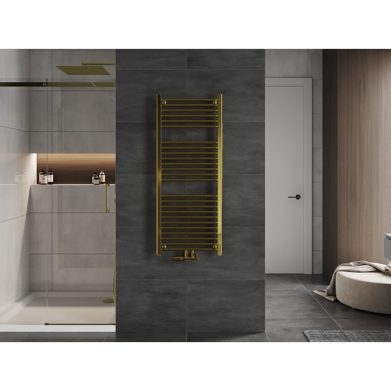 Mexen Mars radiateur de salle de bain 1200 x 500 mm, 417 W, doré - W110-1200-500-00-50