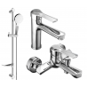 Mexen Sabre DF05 ensemble de baignoire, chrome - 72103DF05-00