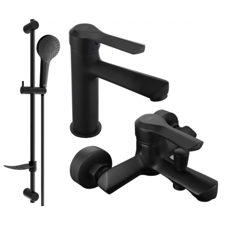 Mexen Sabre DF05 ensemble de baignoire, noir - 72103DF05-70