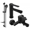 Mexen Sabre DF05 ensemble de baignoire, noir - 72103DF05-70