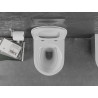 Mexen Lena cuvette WC Rimless avec abattant slim à descente amortie, duroplast, blanc/argent - 30224004