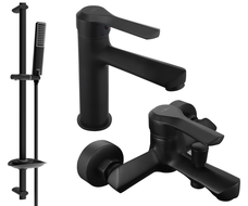 Mexen Sabre DB72 ensemble de baignoire, noir - 72103DB72-70