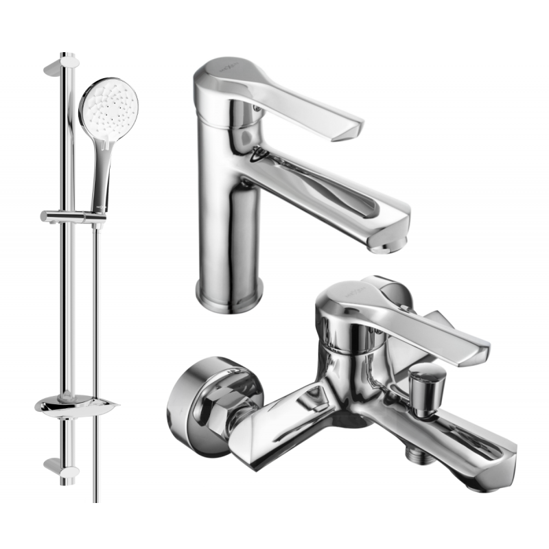 Mexen Sabre Ensemble de bain DB74, chromé - 72103DB74-00