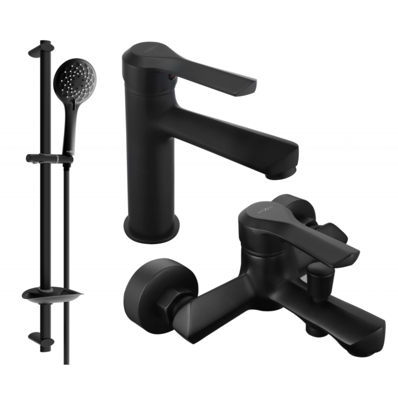 Mexen Sabre DB74 ensemble de bain, noir - 72103DB74-70