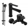 Mexen Sabre DB74 ensemble de bain, noir - 72103DB74-70