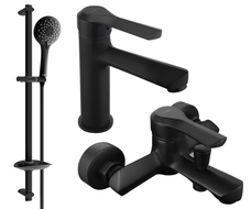 Mexen Sabre DB74 ensemble de bain, noir - 72103DB74-70