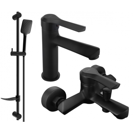 Mexen Sabre DF62 ensemble de baignoire, noir - 72103DF62-70