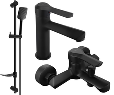 Mexen Sabre DF62 ensemble de baignoire, noir - 72103DF62-70