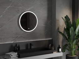 Mexen Gobi miroir de salle de bain éclairé, rond 60 cm, LED 6000K, anti-buée - 9801-060-060-611-00