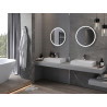 Mexen Gobi miroir de salle de bain rétroéclairé, rond 60 cm, LED 6000K, anti-buée - 9801-060-060-611-00