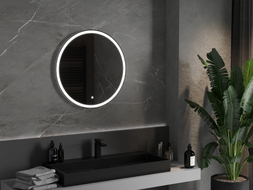 Mexen Gobi miroir de salle de bain éclairé, rond 70 cm, LED 6000K, antibuée - 9801-070-070-611-00
