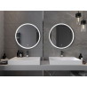 Mexen Gobi miroir de salle de bains éclairé, rond 70 cm, LED 6000K, anti-buée - 9801-070-070-611-00