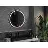 Mexen Gobi miroir de salle de bain éclairé, rond 80 cm, LED 6000K, antibuée - 9801-080-080-611-00